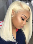 Blackbeauty hair 613 Blonde Bob perruque cheveux humains 13x4 perruque frontale