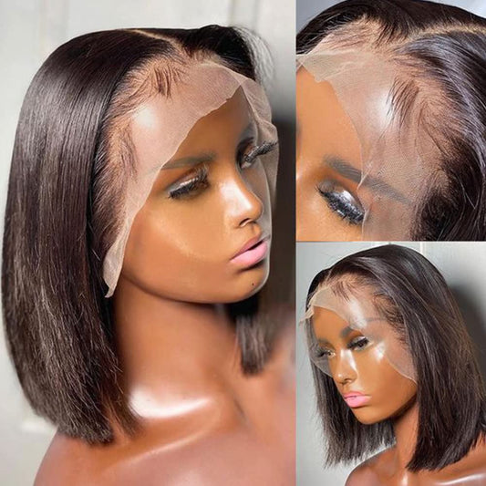 Blackbeautyhair 13X4X1 T part Bob Wig Human Hair Wigs