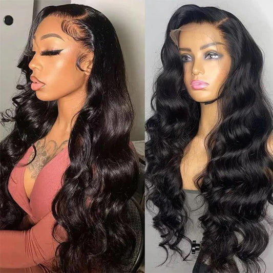 Blackbeautyhair 13x6 HD Body Wave Lace Front Wigs Human Hair with Baby Hair Natural Hairline