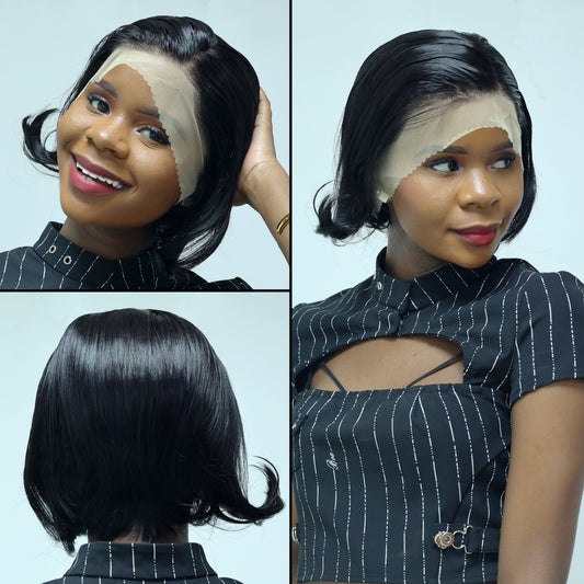 Blackbeautyhair Pixie Cut 13x4 Lace Front Wigs 180% Density  Pre-Plucked with Baby Hair short pixie wig