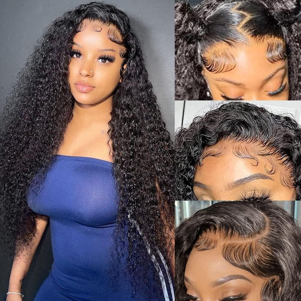 Emilyhair 13X4 Lace Frontal Wig Water Wave Long Wig Brazilian-Hair 26inches