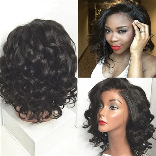 Emilyhair 13X4 Short Bob Wig Body Wave Lace Front Wigs Pre Plucked