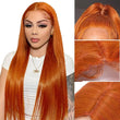 Emilyhair Straight 13 X 4 Transparent Lace Front Wig #350 Color 16inch