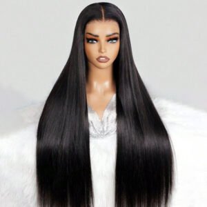 Black Beauty Hair 4×4 Straight Glueless  Lace Closure  Wig